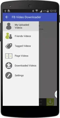 FB Video Downloader android App screenshot 2